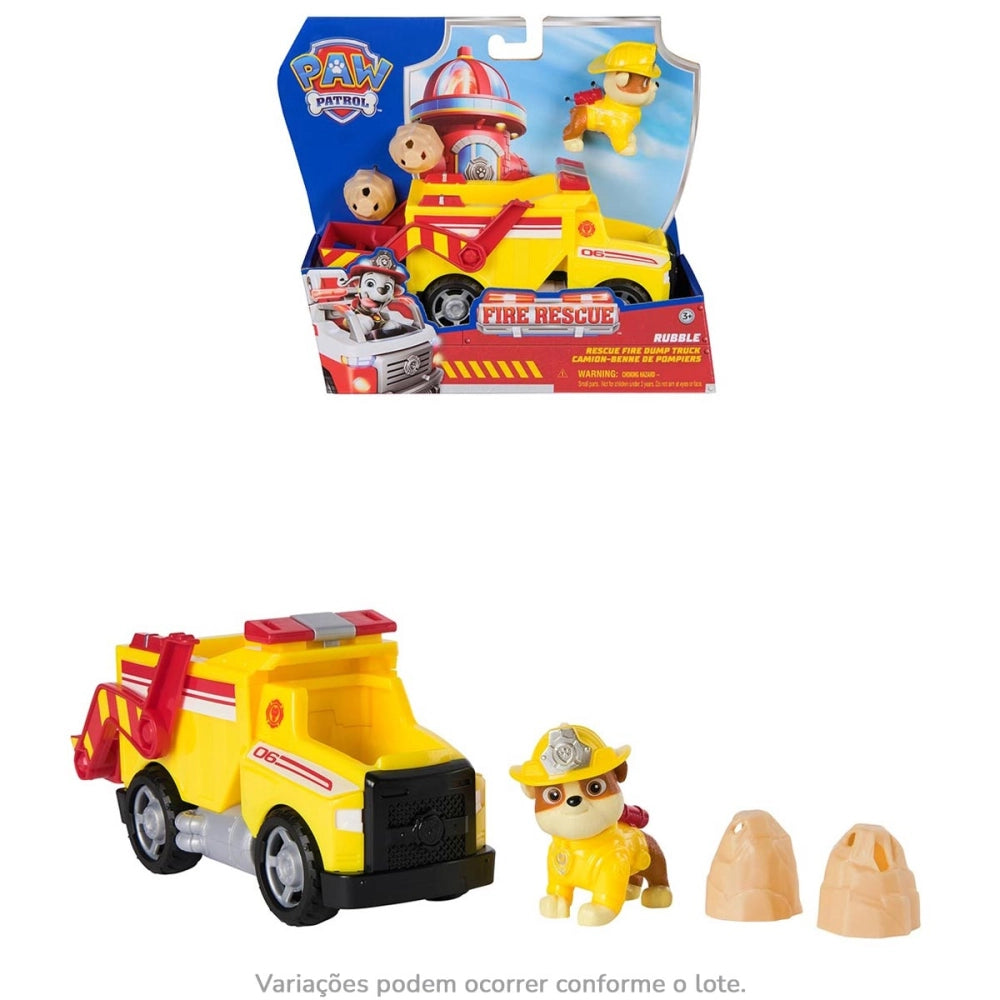 Patrulha Canina - Veiculo Grande Rubble Fire Rescue